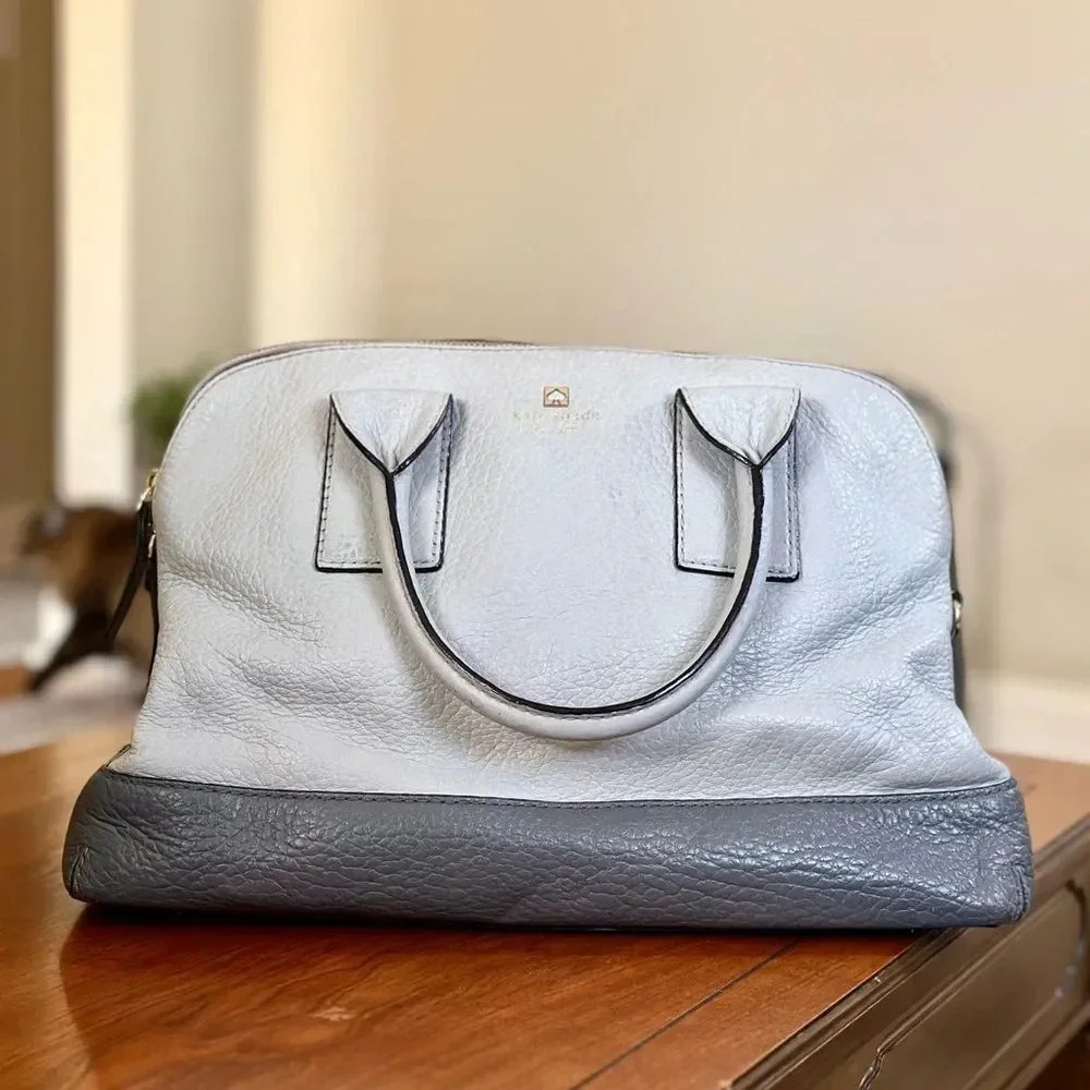 Kate Spade Gray and Dark Gray Shoulder Bag